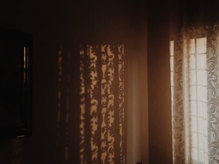 Warm light through church windows